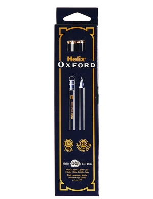 Oxford HB Eraser Tipped Pencils 12pk